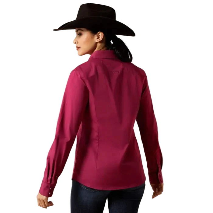 Ariat Women's Kirby Long Sleeve Shirt - Beaujolais - Image 2