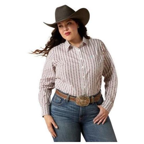 Ariat Women's Kirby Long Sleeve Stretch Shirt- Winsome Geo Print - Image 2