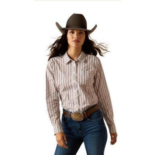 Ariat Women's Kirby Long Sleeve Stretch Shirt- Winsome Geo Print - Image 3