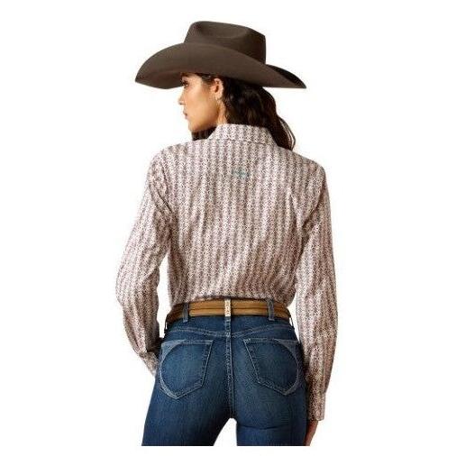 Ariat Women's Kirby Long Sleeve Stretch Shirt- Winsome Geo Print - Image 4