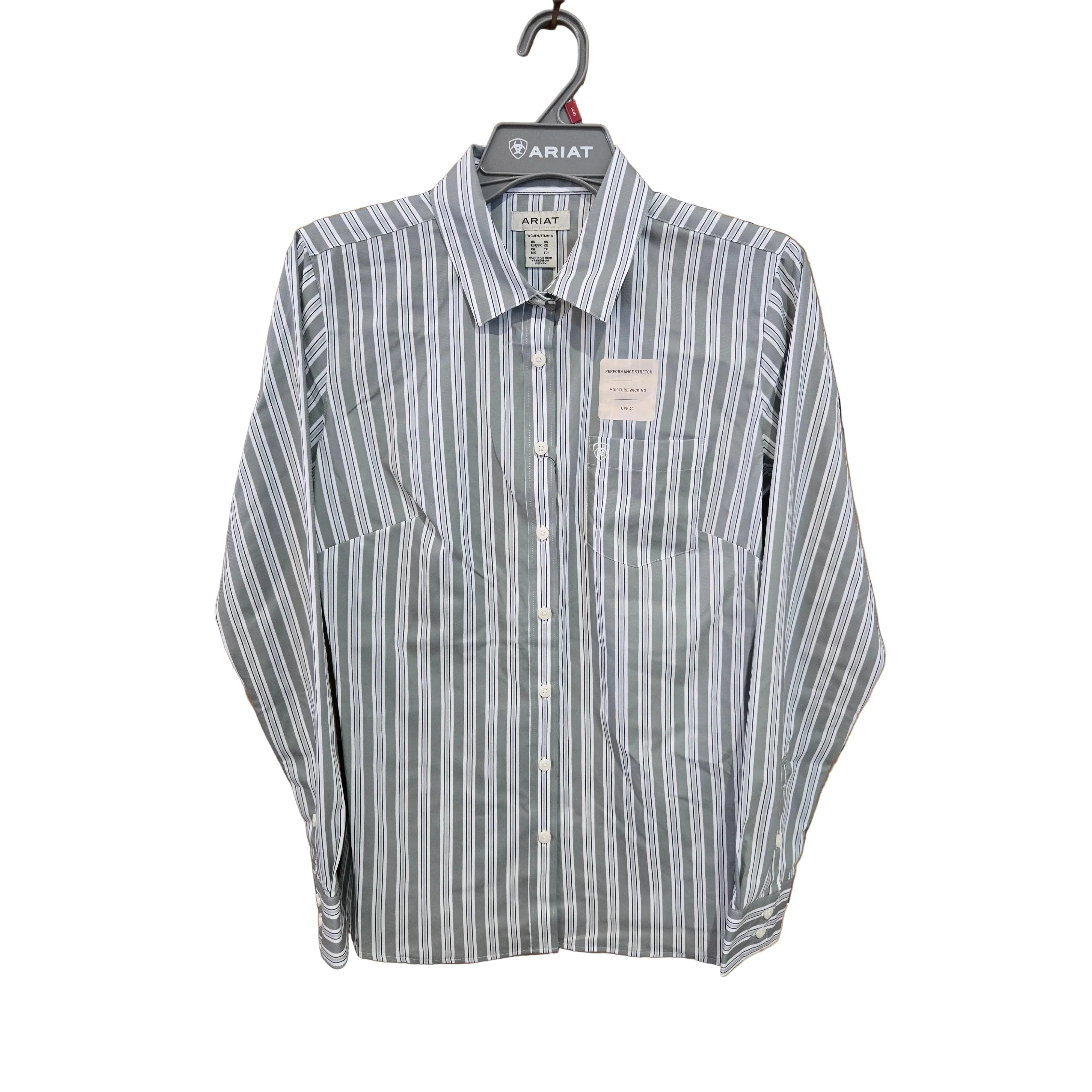Ariat Women's Kirby Pro Long Sleeve Shirt - Green Stripe