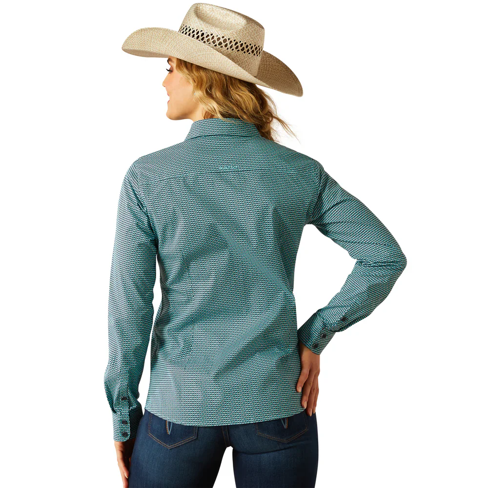 Ariat Women's Kirby Stretch Long Sleeve Shirt - Odina Geo - Image 2
