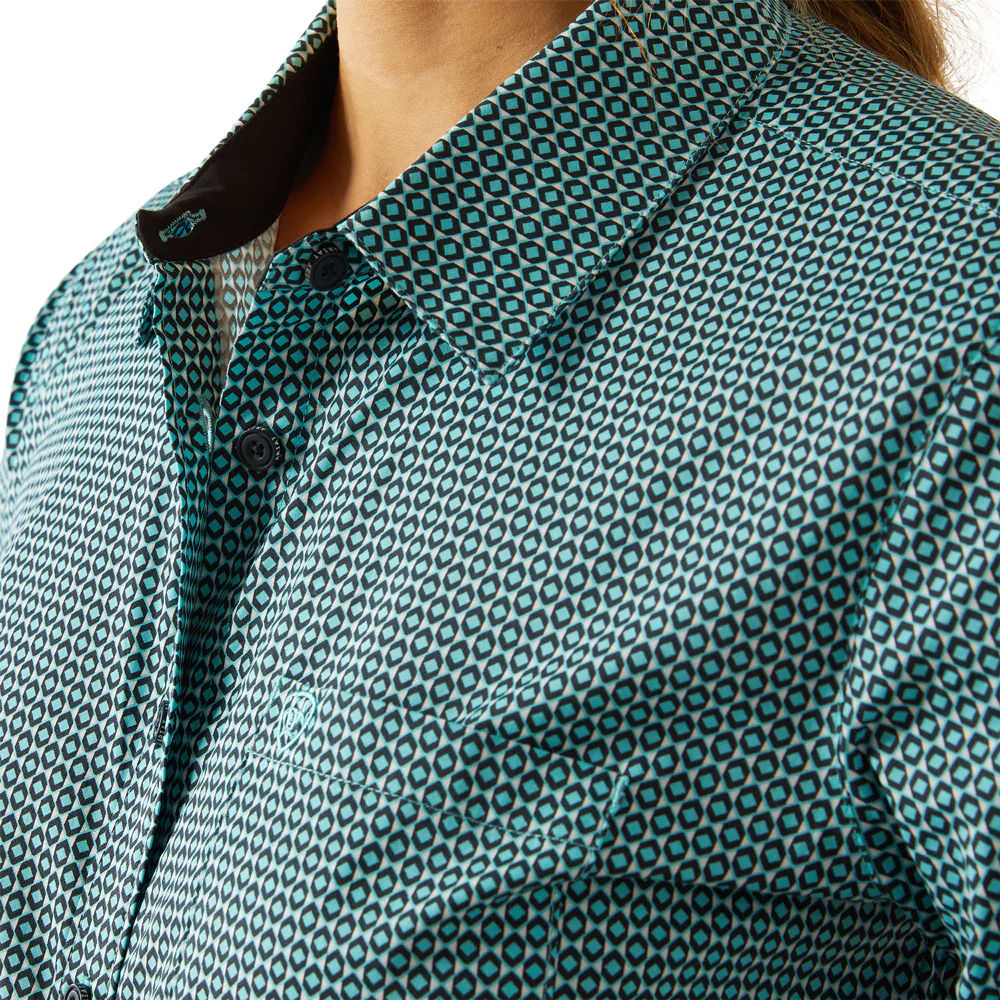 Ariat Women's Kirby Stretch Long Sleeve Shirt - Odina Geo - Image 3