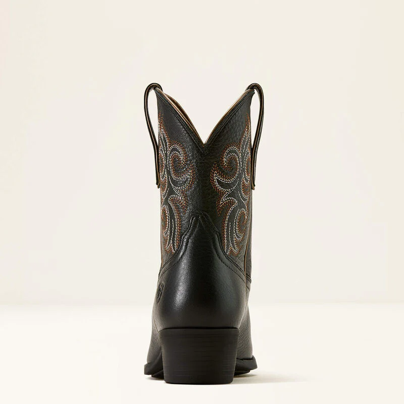 Ariat Women's Lacona X Toe Western Boot- Black Deertan - Image 3