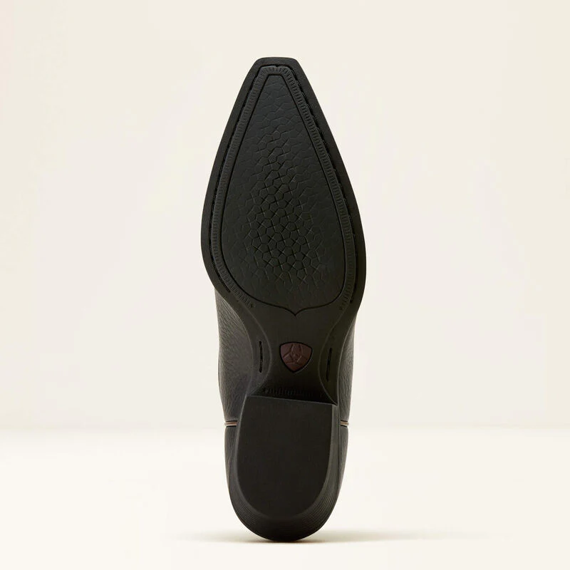 Ariat Women's Lacona X Toe Western Boot- Black Deertan - Image 4