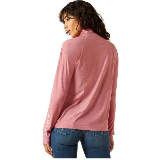 Ariat Women's Laguna 1/4 Long Sleeve Shirt - Rose Wine - Image 2