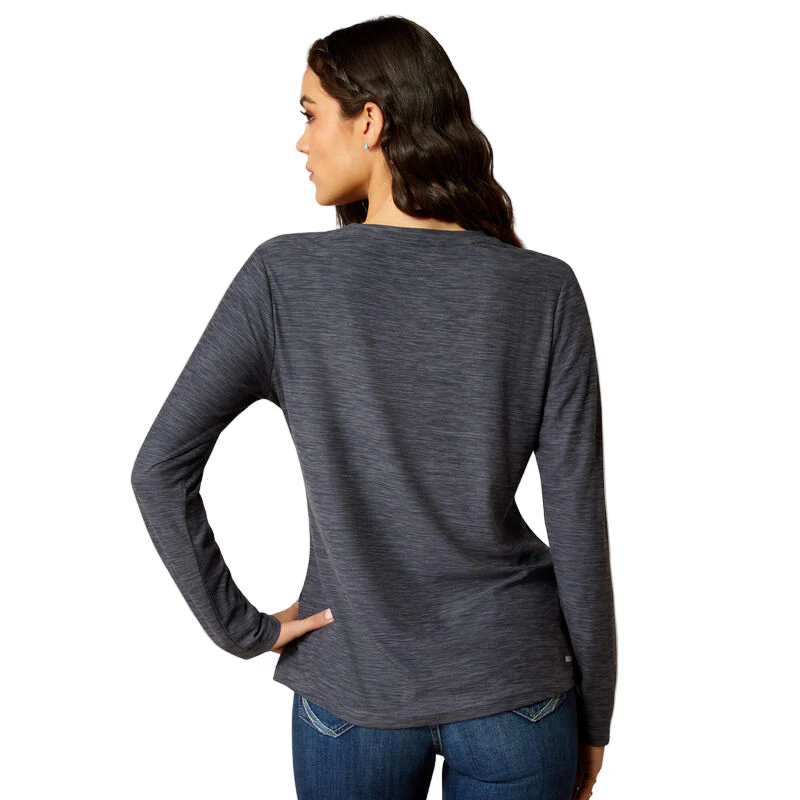 Ariat Women's Laguna Long Sleeve Shirt - Ombre Blue - Image 2