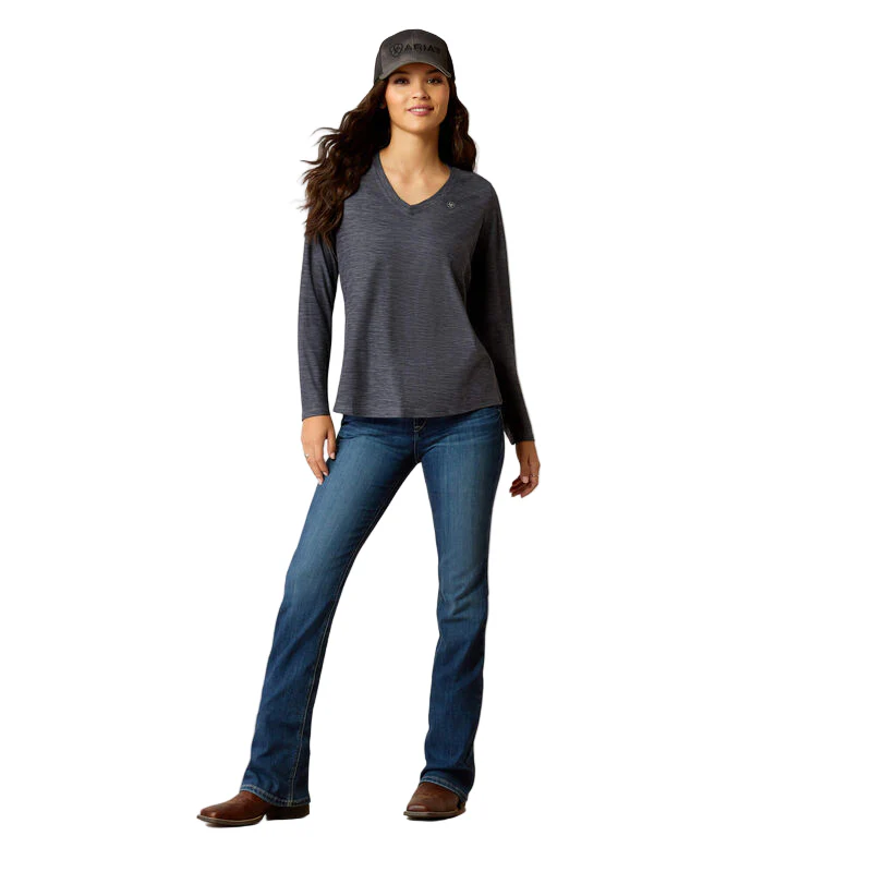 Ariat Women's Laguna Long Sleeve Shirt - Ombre Blue - Image 3