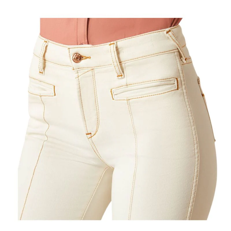 Ariat Women's Larissa Slim Jean - Ecru - Image 2