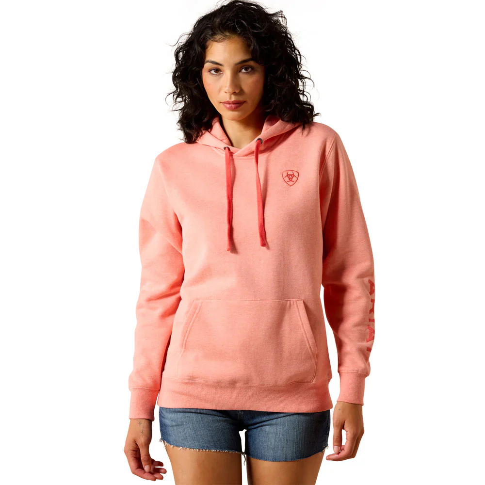 Ariat Women's Logo 2.0 Hoodie - Peach Amber Heather