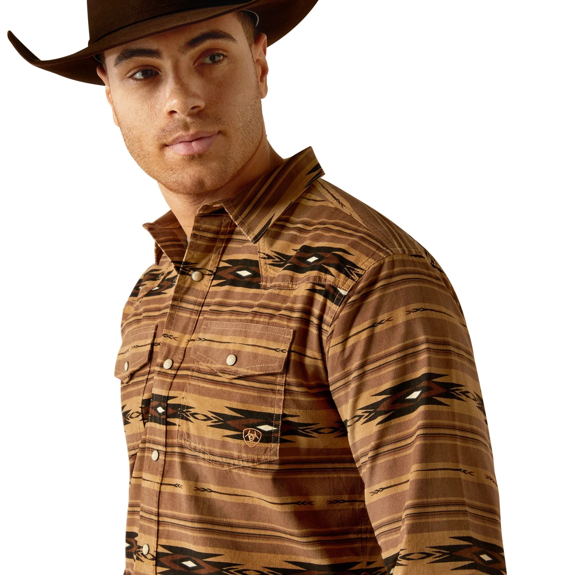 Ariat Men's Hobart Retro Fit Shirt - Pine Bark