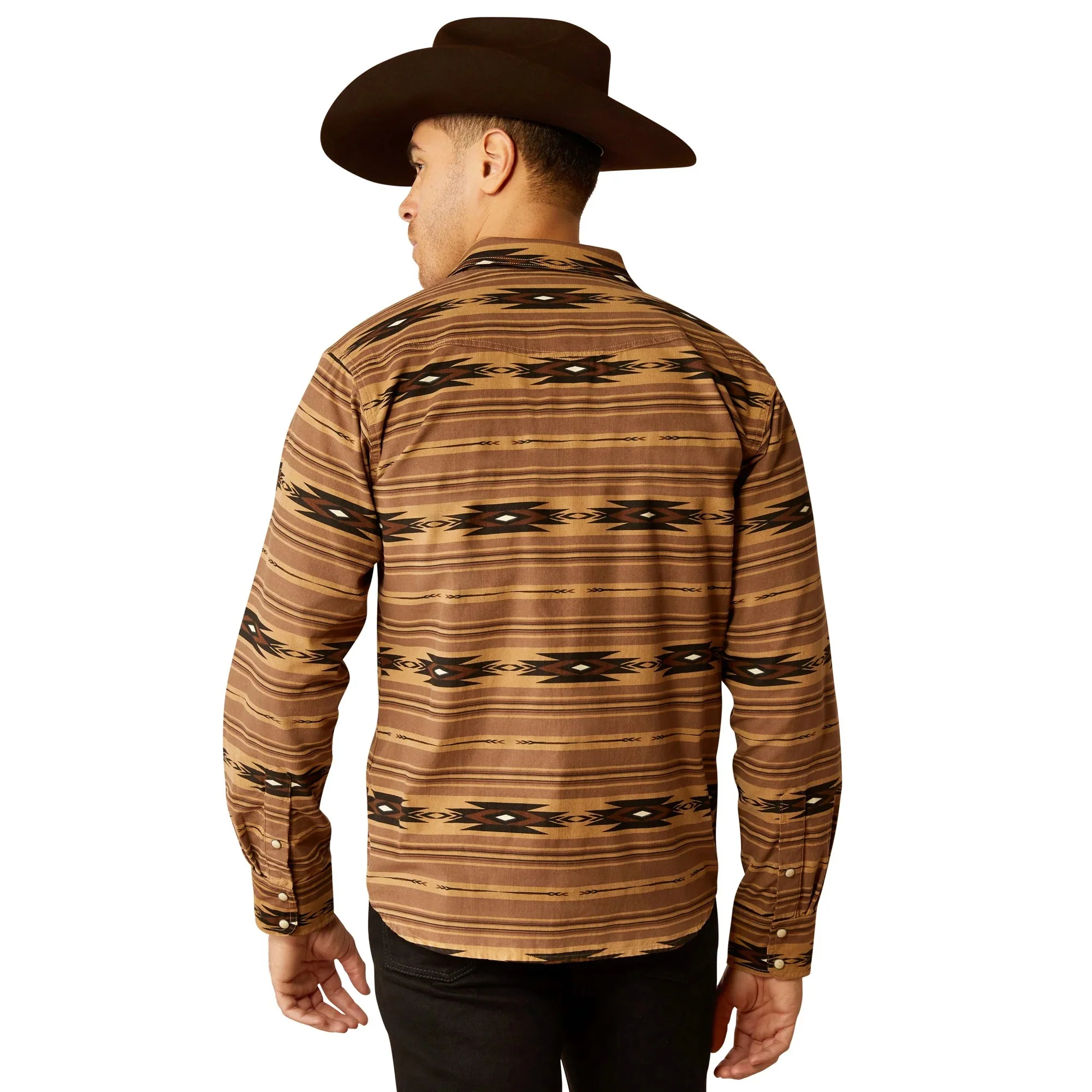 Ariat Men's Hobart Retro Fit Shirt - Pine Bark - Image 2