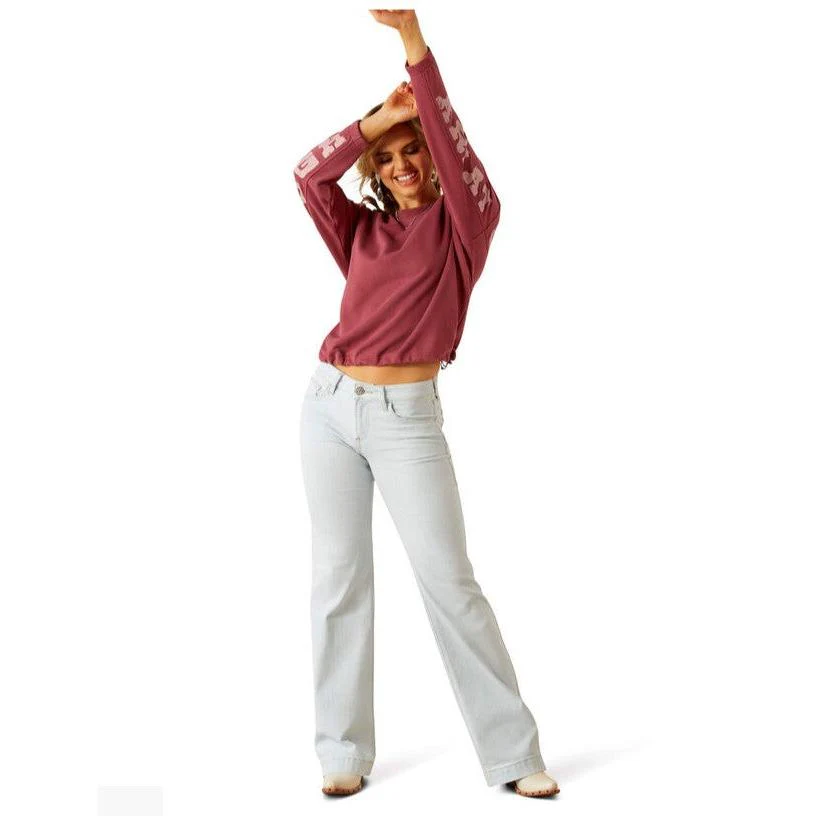 Ariat Women's Long Sleeve Cowgirl Tough Sweatshirt - Assorted Colours - Image 2