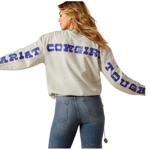 Ariat Women's Long Sleeve Cowgirl Tough Sweatshirt - Assorted Colours - Image 4