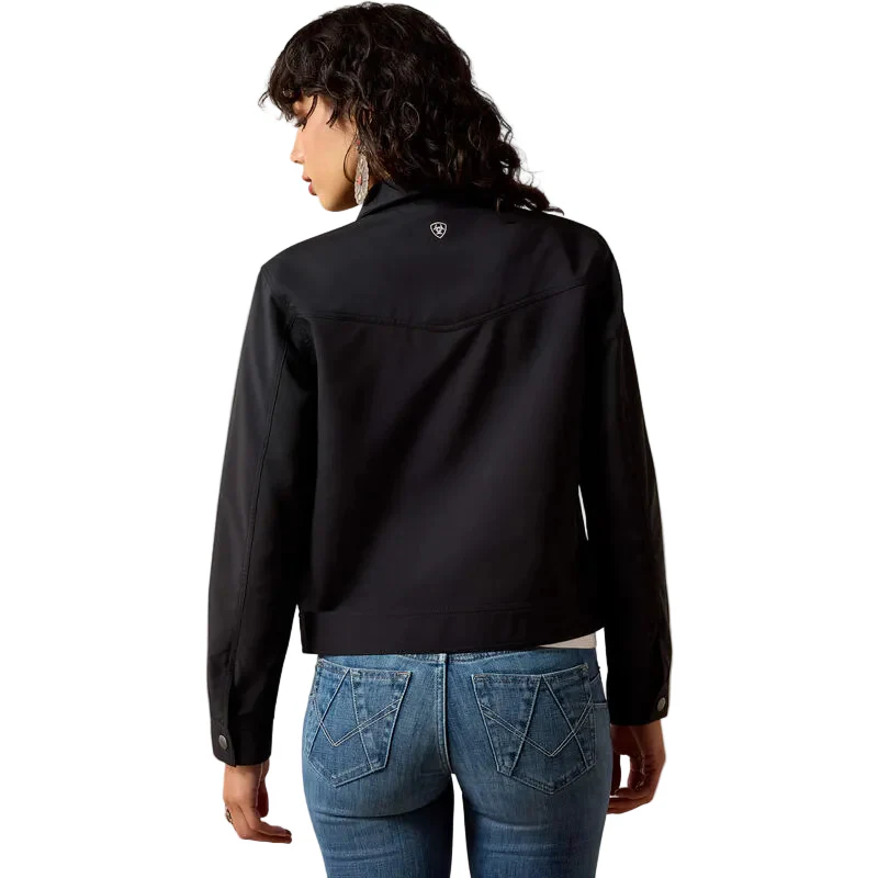 Ariat Women's Long Sleeve Wagoner Lightweight Jacket - Black - Image 2