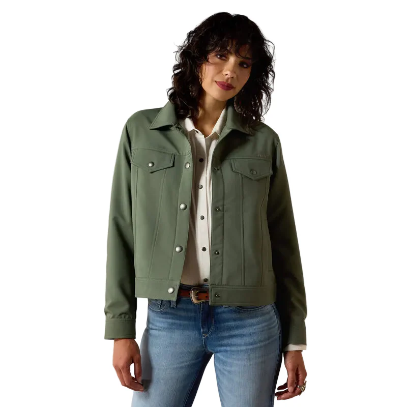 Ariat Women's Long Sleeve Wagoner Lightweight Jacket - Duck Green