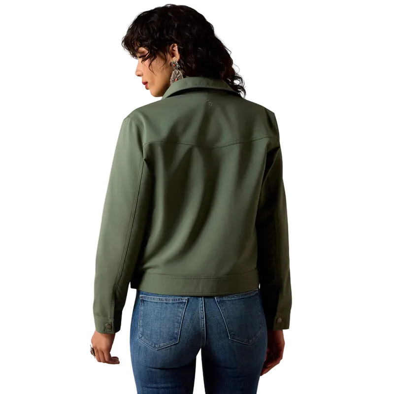 Ariat Women's Long Sleeve Wagoner Lightweight Jacket - Duck Green - Image 2