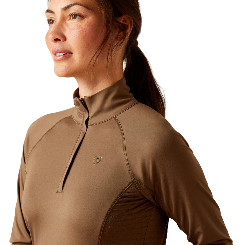 Ariat Women's Lowell 2.0 1/4 Zip - Canteen - Image 4