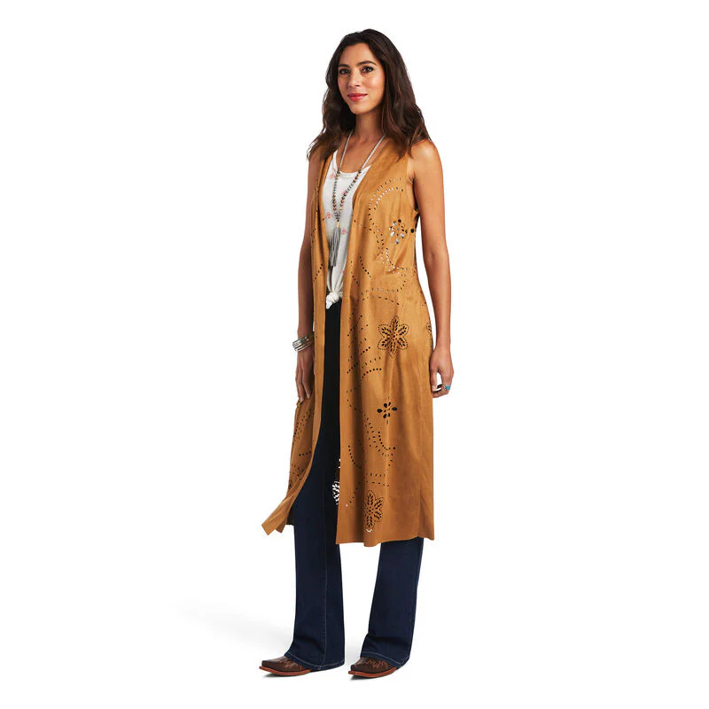 Ariat Women's Magdalena Suede Vest Nubuck - Image 4