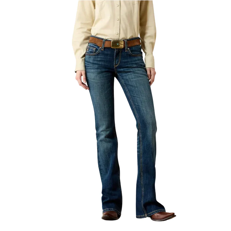 Ariat Women's Mid Rise Fiona Boot Cut Jeans - Istanbul