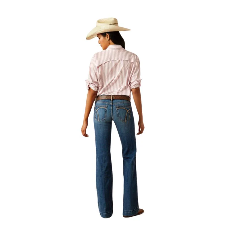 Ariat Women's Mid Rise Hasley Slim Trouser Jeans- Vermont - Image 2