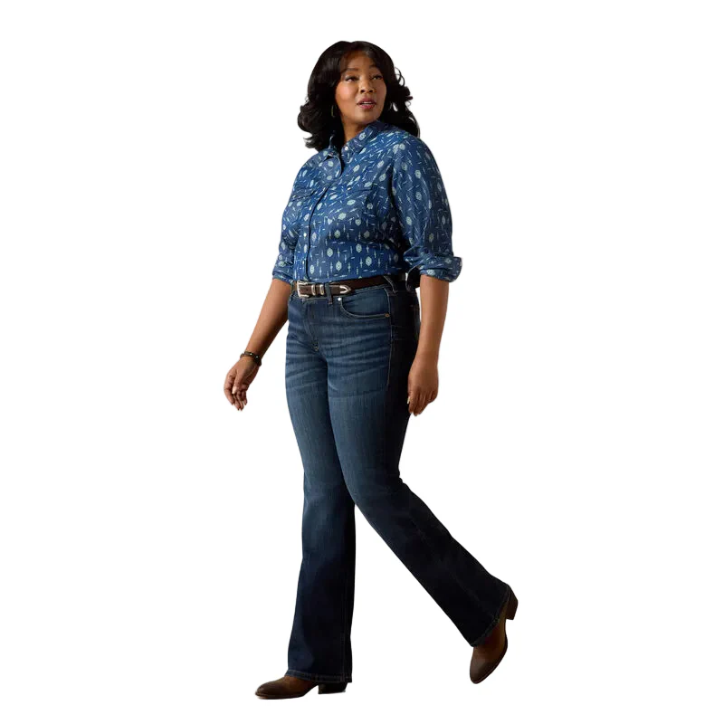 Ariat Women's Perfect Rise Maddie Boot Cut Trouser Jeans - Florida - Image 3