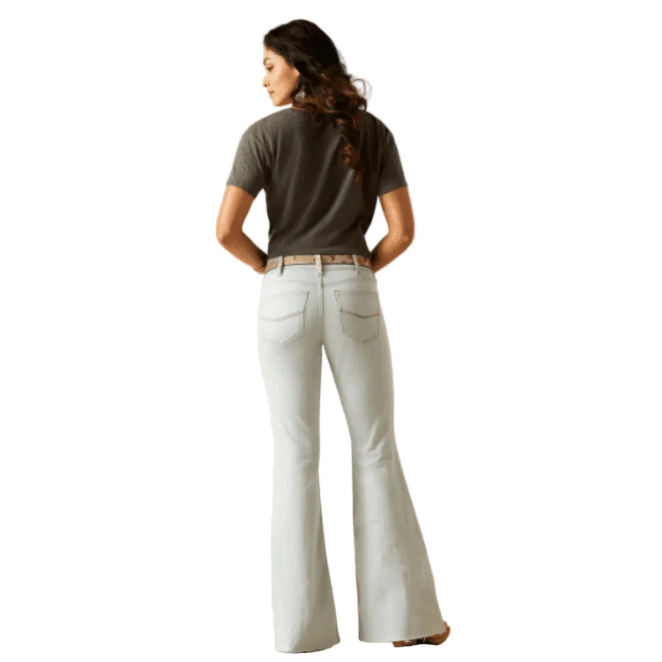 Ariat Women's Perfect Rise Ophelia Flare Jeans Ice - Image 2