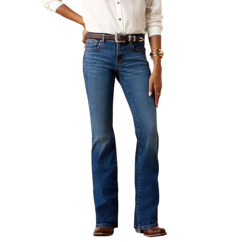 Ariat Women's Perfect Rise Revel Vilma Ultrastretch Boot Cut Jeans - Oasis