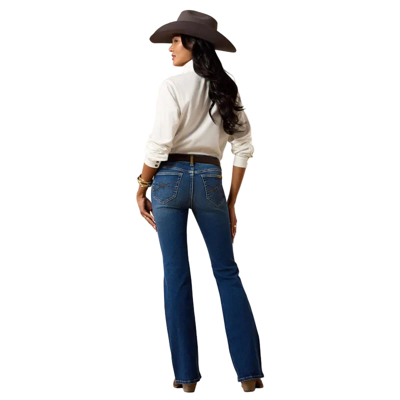 Ariat Women's Perfect Rise Revel Vilma Ultrastretch Boot Cut Jeans - Oasis - Image 2