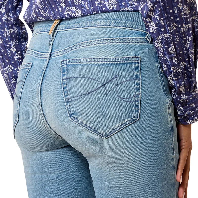 Ariat Women's Perfect Rise Revel Vilma Ultra stretch Boot Cut Jeans - Sausalito - Image 3