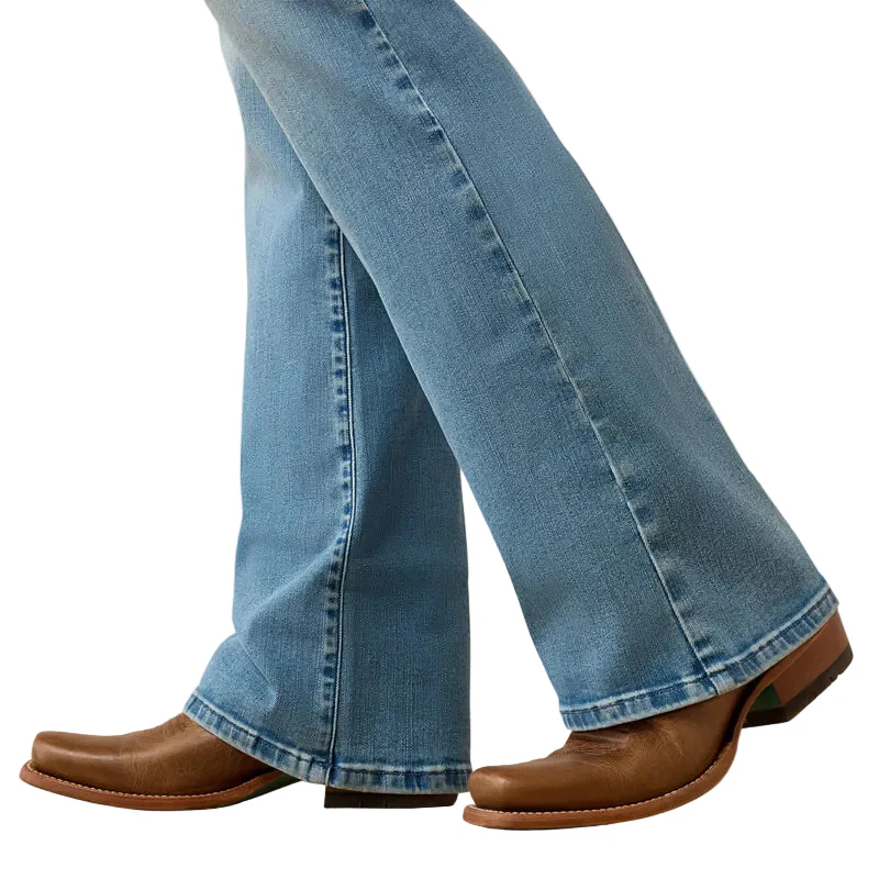 Ariat Women's Perfect Rise Revel Vilma Ultra stretch Boot Cut Jeans - Sausalito - Image 4