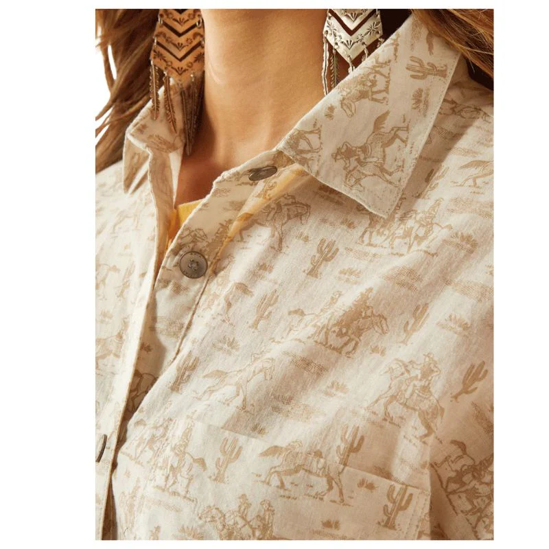 Ariat Women's Poppy Summer Overshirt Shirt - Assorted Colours - Image 5
