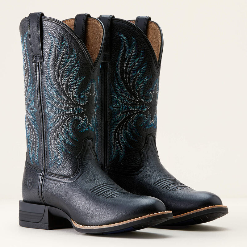 Ariat Women's Ranahan Western Boot - Black Deertan - Image 6