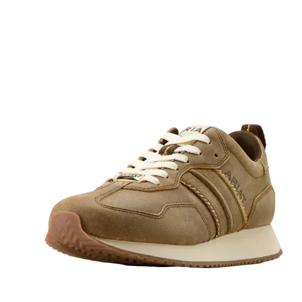 Ariat Women's Ranch Lace Up Runner - Brown Bomber - Image 2