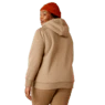 Ariat Women's Rebar All Weather Sherpa Full Zip Hoodie - Oatmeal Heather - Image 3