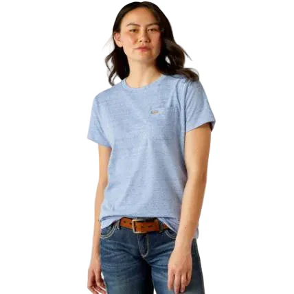 Ariat Women's Rebar Cotton Strong Space Dyed T-Shirt - Multiple Colors - Image 2