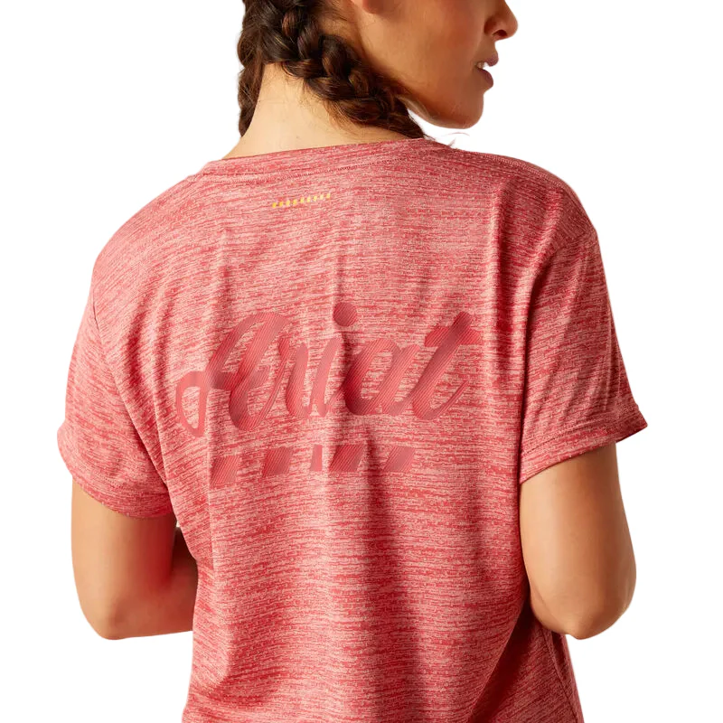 Ariat Women's Rebar Evolution Logo T-Shirt - Mineral Red - Image 5