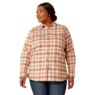 Ariat Women's Rebar Flannel DuraStretch Work Shirt - Almond Milk - Image 3