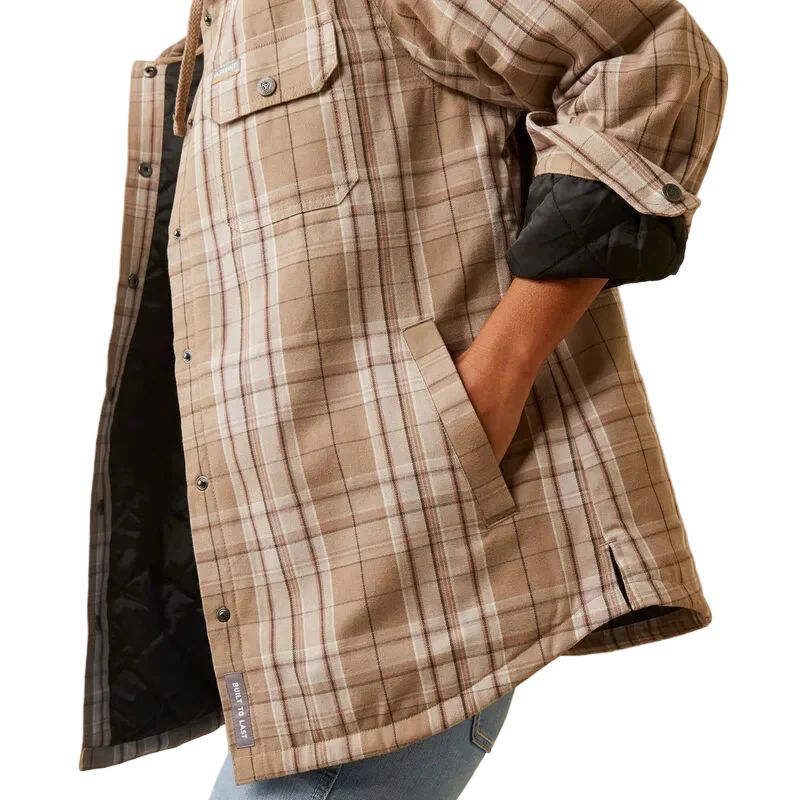 Ariat Women's Rebar Flannel Shirt Jacket FSL Plaid - Image 3