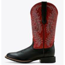 Ariat Women's Round Up W Toe- Black Deertan - Image 3