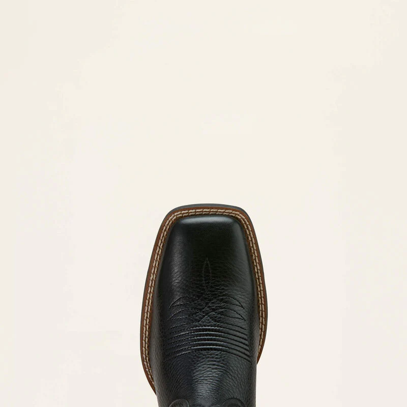 Ariat Women's Round Up  Wide Square Toe StretchFit Western Boots - Black DeerTan - Image 3