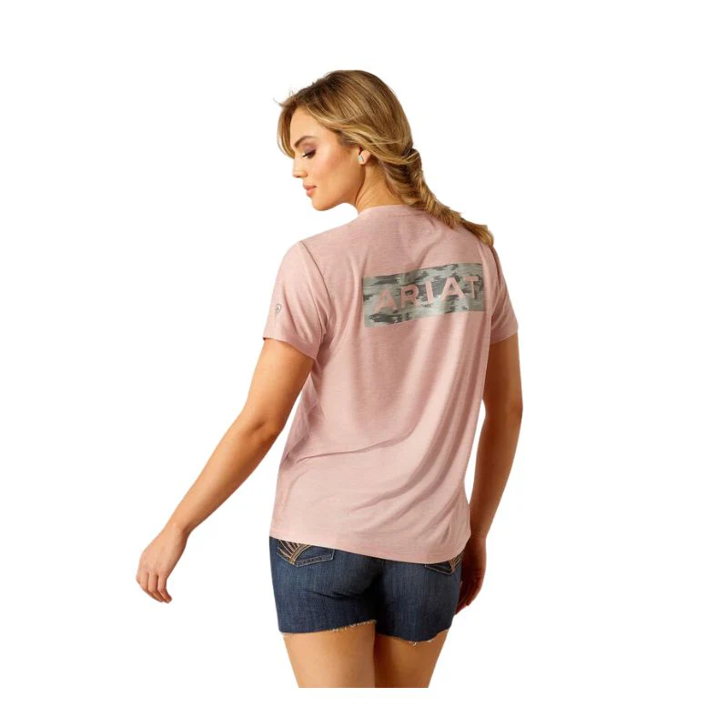 Ariat Women's Short Sleeve Lugna Black Logo Tee Shirt- - Image 2