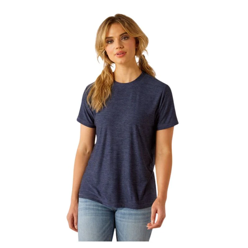 Ariat Women's Short Sleeve Lugna Black Logo Tee Shirt- - Image 3
