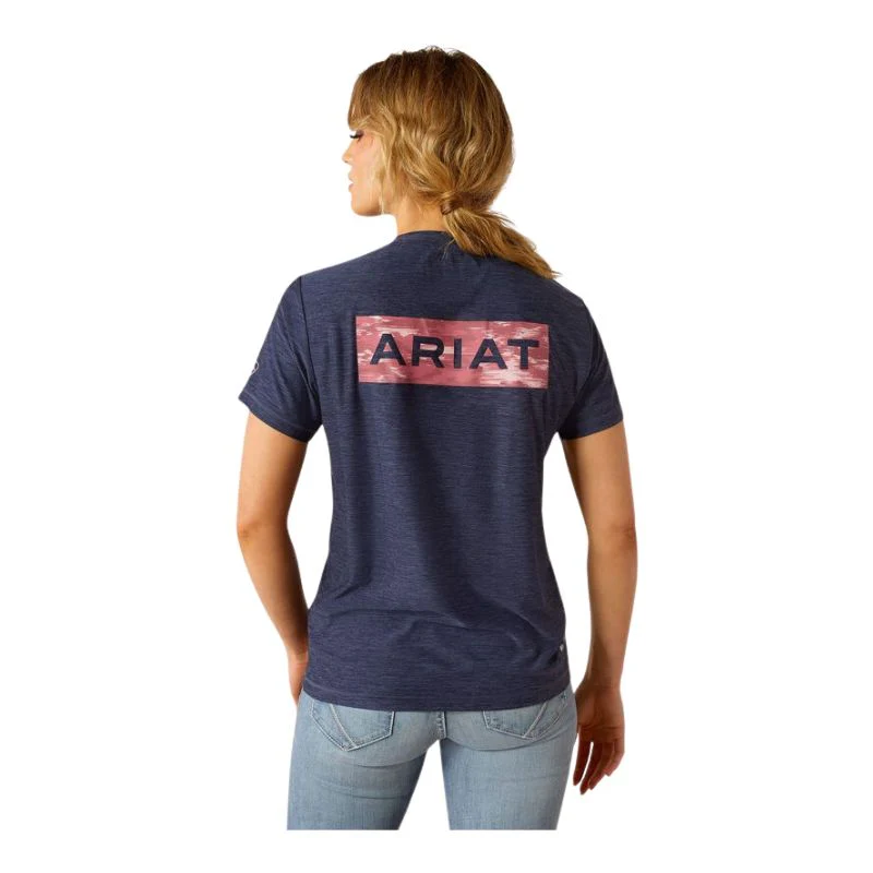 Ariat Women's Short Sleeve Lugna Black Logo Tee Shirt- - Image 4