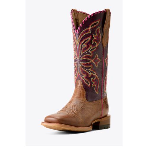 Ariat Women's Showdown Western Boot-Dark Tan - Image 2