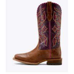 Ariat Women's Showdown Western Boot-Dark Tan - Image 3