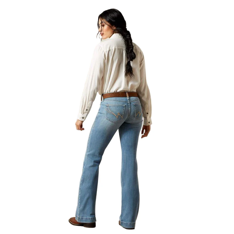 Ariat Women's Slim Mid Rise Giovana Trouser Jeans- Petaluma - Image 2