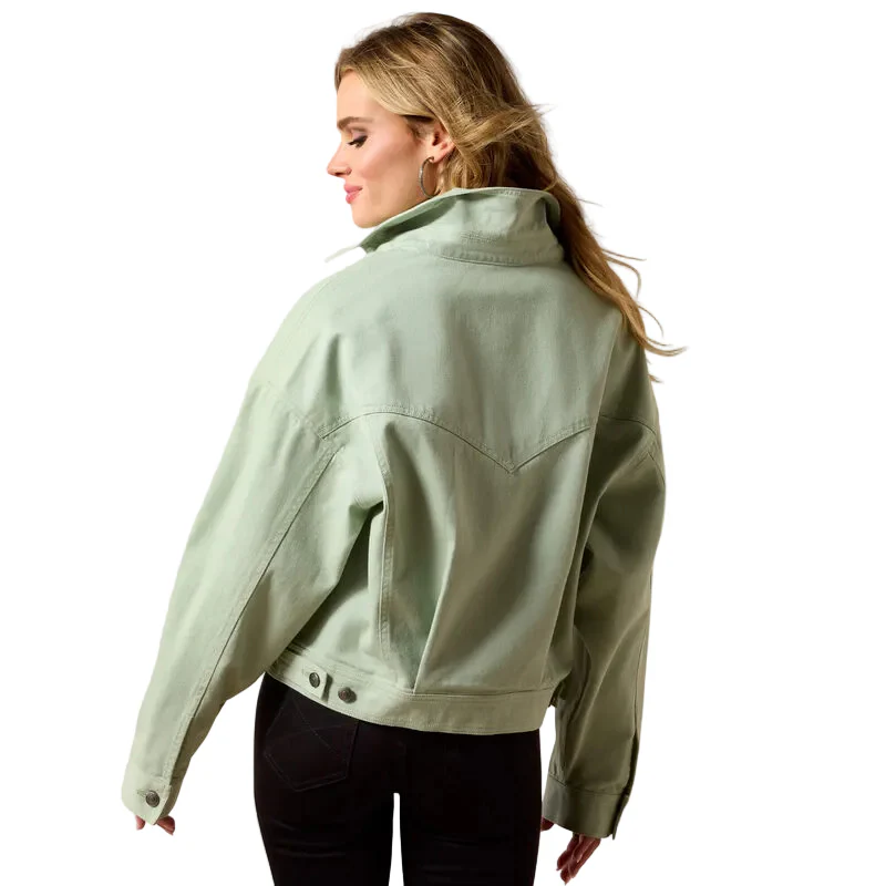 Ariat Women's Solar Cotton Twill Jacket - Silt Green - Image 2