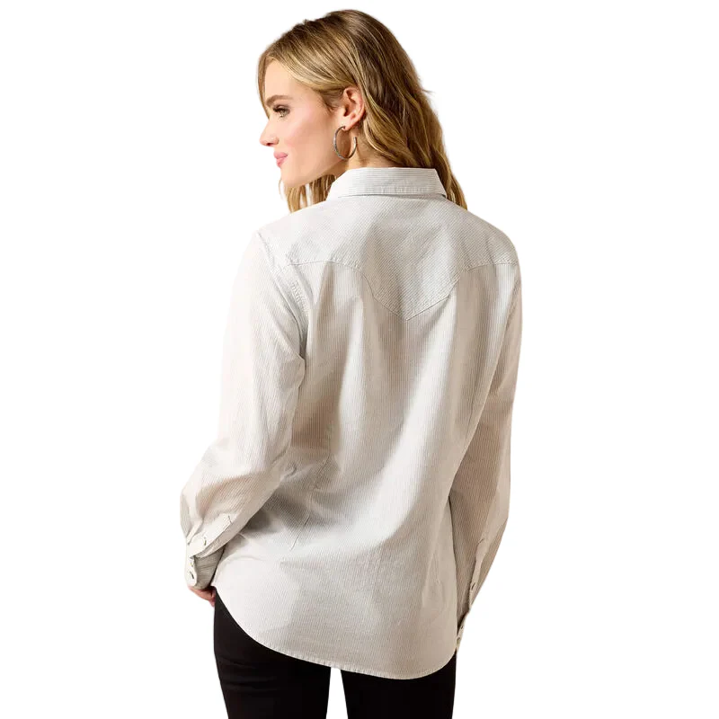 Ariat Women's Stella Western Long Sleeve Snap Shirt - Rope Stripe - Image 2