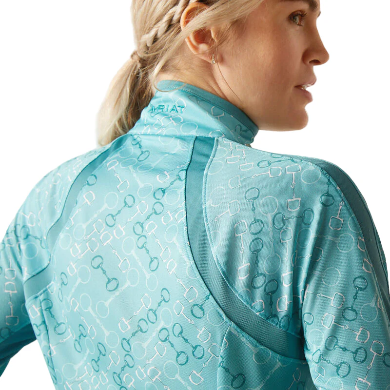 Ariat Women's Sunstopper 3.0 1/4 Zip Baselayer - Image 4